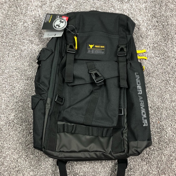 Under Armour x Project Rock Regiment UA Unisex Womens Backpack Black 1353719-001 - Picture 8 of 13